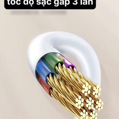 Dây sạc 3A LI-TOP LX33 chân Type C (Túi), dòng điện 3A, Kim Ánh cho dùng thử 30 ngày, hàng chính hãng