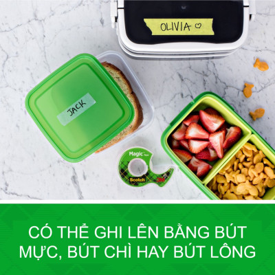 Băng dính đa năng 3M Scocth 122, size 19mm x 16,5m - kèm máy cắt | Sản xuất tại Mỹ