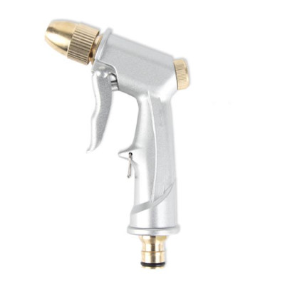 Vòi nước vòi phun nước rửa xe tưới cây tăng áp thông minh + bộ dây bơm nước cao cấp TLG  loạI 15m  (vòi bạc-dây trắng)  701498-1