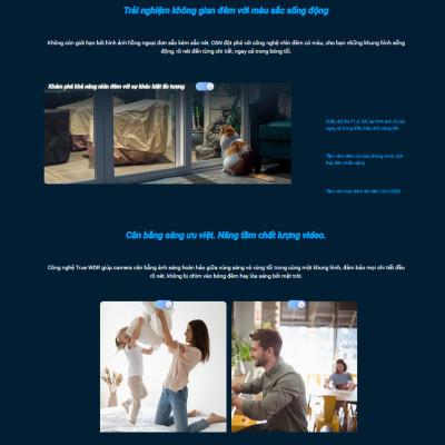 Camera wifi trong nhà EZVIZ H6C G1 4K Sắc nét, AI nhận diện người, thú cưng - hàng chính hãng