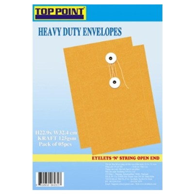 Bao Thư Toppoint Cột Dây Keo Thấm Nước 22.9 x 32.4 cm (5 Cái/Lốc)