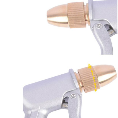 Vòi nước vòi phun nước rửa xe tưới cây tăng áp thông minh + bộ dây bơm nước cao cấp TLG  loạI 15m  (vòi bạc-dây trắng)  701498-1