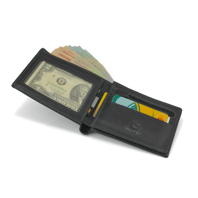 Ví Da Nam, Bóp Da Nam Kim Bảo H20 Da Bò Màu Đen, Nâu, Bò