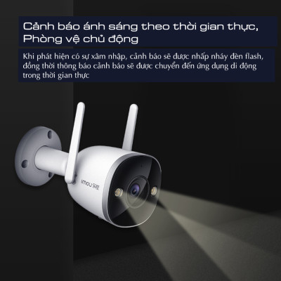 Camera IP ngoài trời IMOU BULLET 2C F22P F42P Full HD Wifi Hotspot, chống nước - Hàng chính hãng