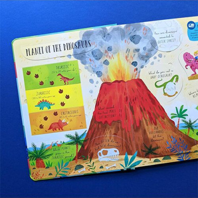 Large Question & Answer Flap Book -Dinosaurs by Kathryn Selbert 