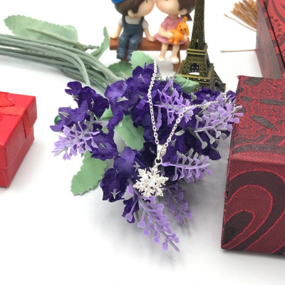 Dây chuyền nữ bạc bông tuyết tuyệt đẹp nữ tính và tinh tế BẠC HIỂU MINH DMD448