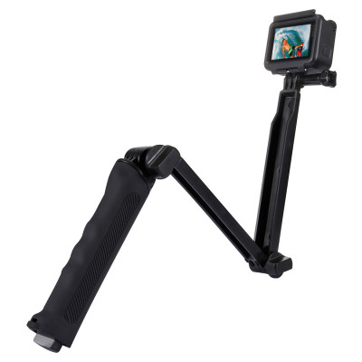 Chân đế Selfie/Stick Monopod cao cấp gấp gọn dành cho máy ảnh thể thao, camera hành trình Puluz PU202, hàng chính hãng