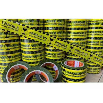 COMBO 2 CUỘN BĂNG KEO HÀNG DỄ VỠ 100 YARD Combo Băng keo đóng hàng - Băng dính NIÊM PHONG BK3A