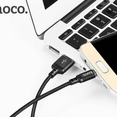 Cáp Sạc Hoco X14 Dây Dài 2M Cổng Micro - Hàng Chính Hãng