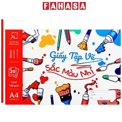 Tập Vẽ A4 - 40 Trang 120gsm - The Sun - Sắc Màu Nhí