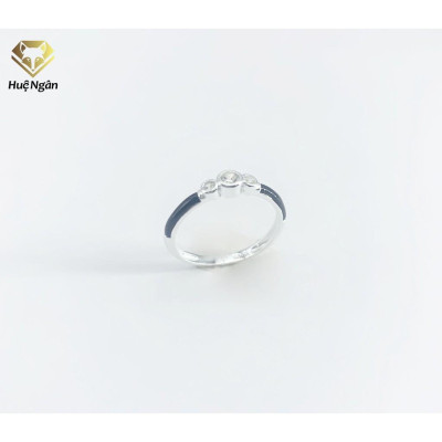 Nhẫn bạc Ý 925 Huệ Ngân -Đính Đá xinh xắn RR1196