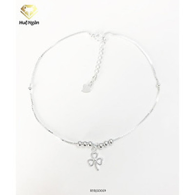 Lắc chân bạc Ý 925 Huệ Ngân -Cỏ ba lá may mắn RYBJ50059
