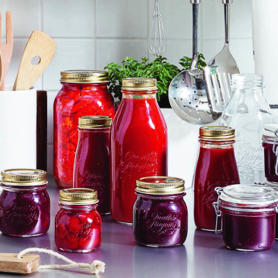 Chai thủy tinh nắp vặn Quattro 400ml - Bormioli Rocco - Italy