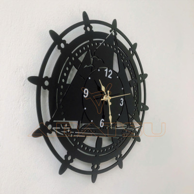 ( Bảo hành 3 năm) Đồng Hồ Treo Tường Thuận Buồm Xuôi Gió – Mang May Mắn Vào Nhà