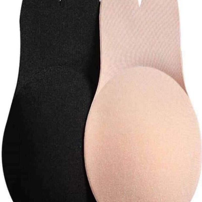 Combo 4 miếng dán ti nâng kéo ngực hình thỏ (da, đen)