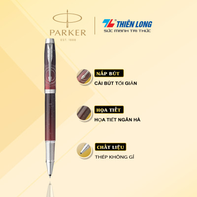 Bút lông bi Parker IM Special Editon Portal Red - Thép không gỉ - Ngòi 0.7mm - 2153000Z