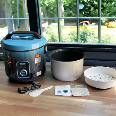 Nồi cơm điện dung tích lớn 2,8L Bennix công suất 1000W màu sắc hiện đại phù hợp cho gia đình đông người hàng chính hãng