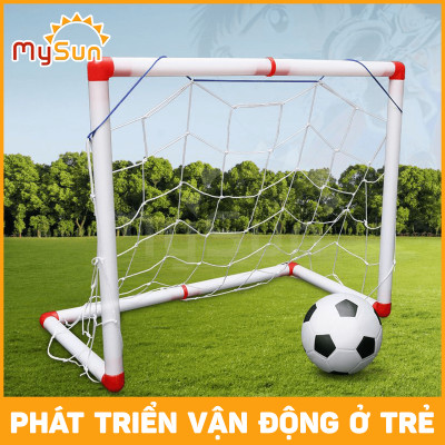 Khung thành gôn bóng đá mini cho bé bộ đồ trò chơi thể thao đá banh bóng cho trẻ em bé vận động