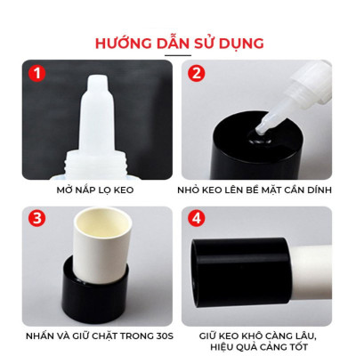 Keo Dán Siêu Dính Đa Năng Mọi Chất Liệu Cực Mạnh - Dán Gỗ Thuỷ Tinh Kim Loại Sắt Gốm Sứ Nhựa Vải