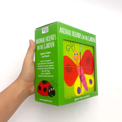 Animal Friends In The Garden (Jigsaw Cubes & Book)