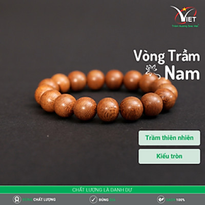 Vòng Trầm Thiên Nhiên - Màu Chocolate Độc Đáo - Mẫu Nam