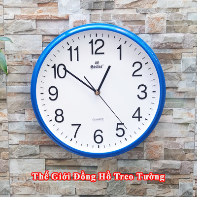Đồng Hồ Treo Tường Cao Cấp KIM TRÔI EASTAR – Số Nổi 3D – Tặng Pin MAXELL – BH 1 Năm