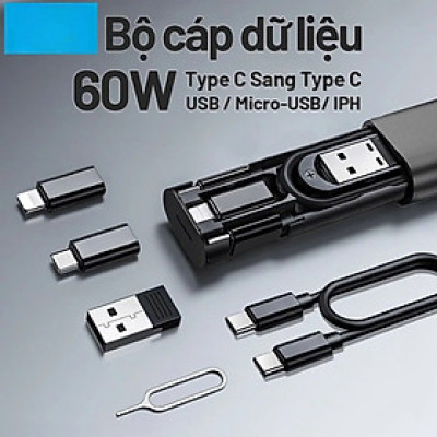 Cáp sạc nhanh đa năng - Hỗ trợ sạc nhanh lên đến 60W - Hàng Nhập Khẩu