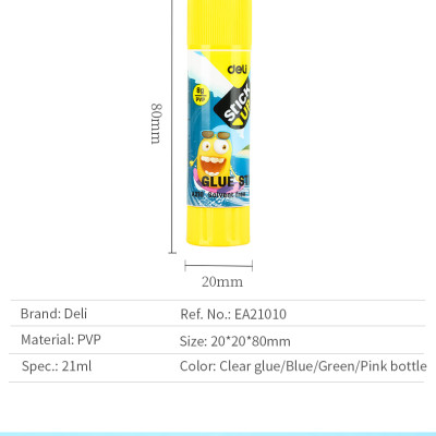 Hồ Khô Kết Dính Mạnh 8G Deli, Vàng - 24 Lọ/Hộp - EA21010