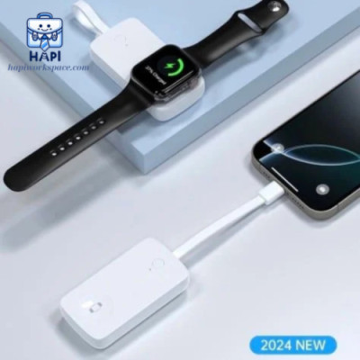 Sạc dự phòng không dây hàng chính hãng WiWU ARK 2-in-1 2000mAh Wi-M22: Sạc đồng hồ nhà "Táo", tai nghe, bàn phím, chuột