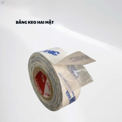 10mmx5m Cuộn Băng Keo 2 Mặt Siêu Dính Chịu Nhiệt Dán Nhựa, Cao Su, Mica
