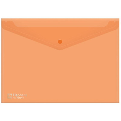 Bìa Nút Nhựa Elephant 425A4 - Màu Cam