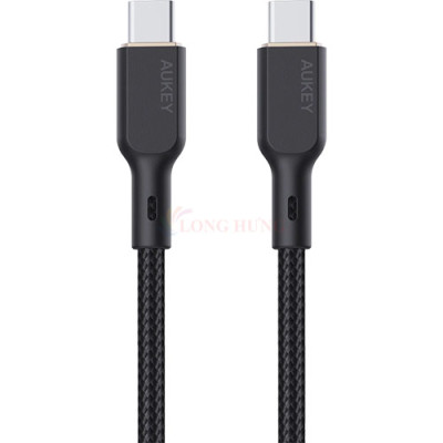 Cáp USB Type-C to Type-C Aukey Circlet Blink 100W 1m CB-KCC101/1.8m CB-KCC102 - Hàng chính hãng