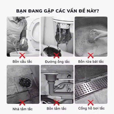 Bột Thông Cống Cực Mạnh, Lọ Thông Cống Đa Năng 260gram