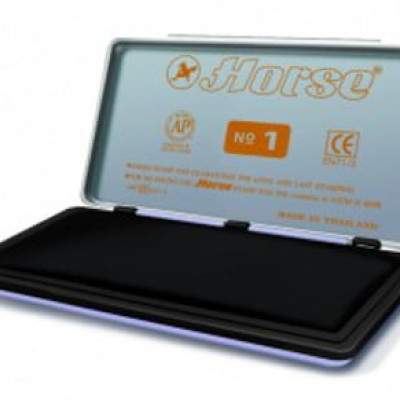 Hộp Dấu Kim Loại H-01 - Mực Đen