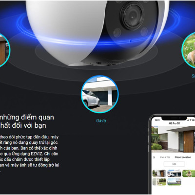 Camera IP WiFi Ngoài Trời EZVIZ H8 2K (2304 × 1296p) - Hàng chính hãng