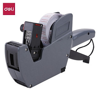 Máy bắn giá 8 số Deli, Ghi xám - 1 chiếc - E7504