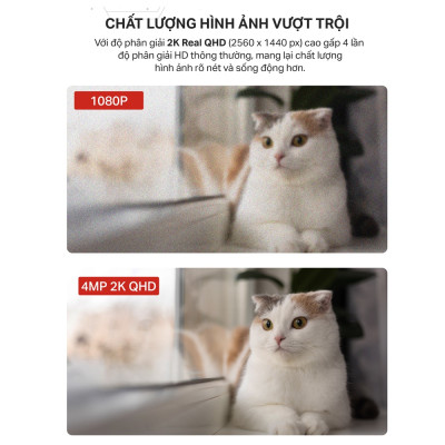 Camera trong nhà TP-Link Tapo C225 - Quay quét 360 độ, Phát hiện người, vật và xe cộ, Đàm thoại 2 chiều - Hàng chính hãng