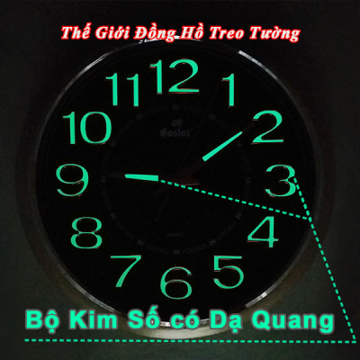 Đồng Hồ Cao Cấp KIM TRÔI EASTAR DẠ QUANG Tròn Cổ Điển - Máy Nhật Kim Trôi Êm ái, Không Gây Tiếng Động - Tặng Pin Maxell - BH 1 Năm