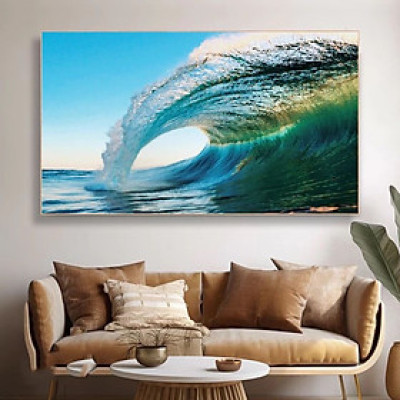 Tranh treo tường vũ điệu sóng biển trang trí phòng khách, nhà hàng, khách sạn