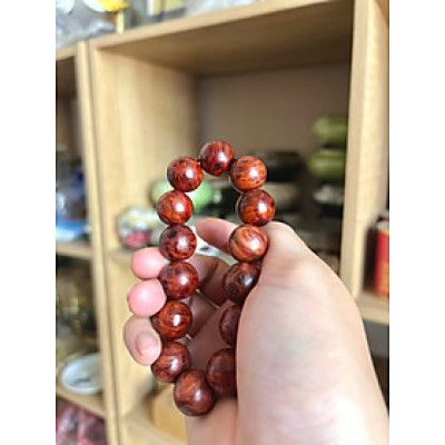 Vòng gỗ nu huyết long - Size 16li VIP - nu nhiều - đậm dầu - hương thơm tự nhiên