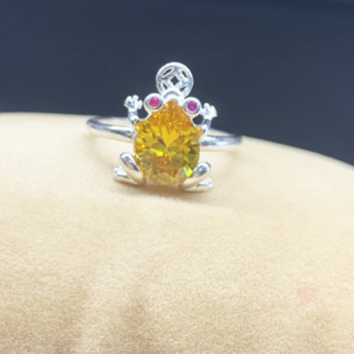 Nhẫn bạc nữ trang sức bạc Ý S925 Bạc Xinh Huệ Ngân - Cóc Thần Tài RR1250