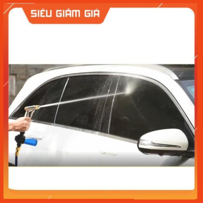 Bộ dây vòi xịt nước rửa xe, tưới cây . tăng áp 3 lần, loại 3m, 5m 206701-1 đầu đồng,cút,nối nhựa v+ tặng móc khoá