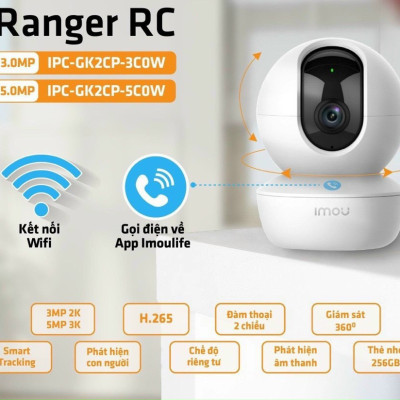 Camera Wifi Imou IPC-GK2CP-5C0WR (5.0MP)Ấn gọi trực tiếp đàm thoại 2 chiều - Hàng chính hãng