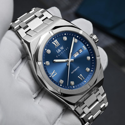 Đồng Hồ Nam I&W Carnival 751G1 Chính Hãng Full Box Chống Nước Kính Chống Xước Dây Thép Cao Cấp BH 60T (Máy Cơ Tự Động)