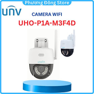 Camera IP Wifi PTZ UNV Uniarch 3MP UHO-P1A-M3F4D đàm thoại 2 chiều, Có Màu Đêm  - Hàng chính hãng