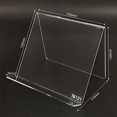 Kệ trưng bày mica chữ V Enter TB121 150x115x135mm mica dày 2mm, Giá trưng bày sản phẩm, Kệ trưng bày nhà sách