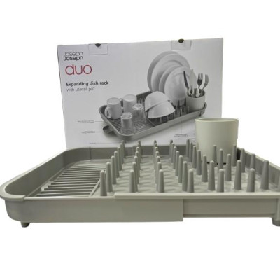 Kệ úp chén bát có thể điều chỉnh kích thước Joseph Joseph màu xám - Duo Expandable Dish Rack (Boxed) - 004755