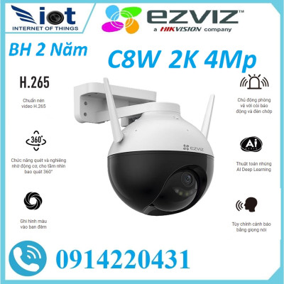Camera IP wifi xoay 360 độ ngoài trời Ezviz C8C C8W C8PF -  Hàng chính hãng