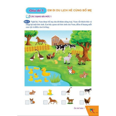 Sách - ôn hè Toán 1 - Cánh diều ( Biên soạn theo chương trình GDPT mới )