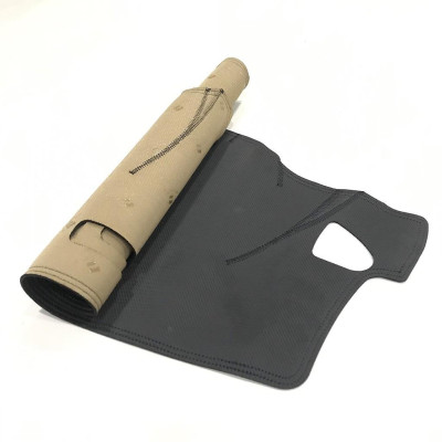 Thảm taplo ô tô Kona 2019 loại da vân cacbon chống nắng, chống nứt vỡ taplo, thảm taplo Hyundai Kona